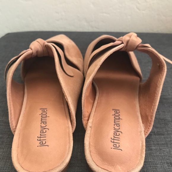 Wmns 7 Jeffrey Campbell dusty rose mules - Picture 3 of 4